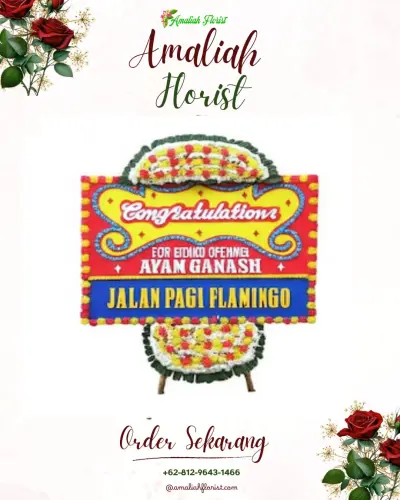 Bunga Papan Congratulation di Pabeanilir